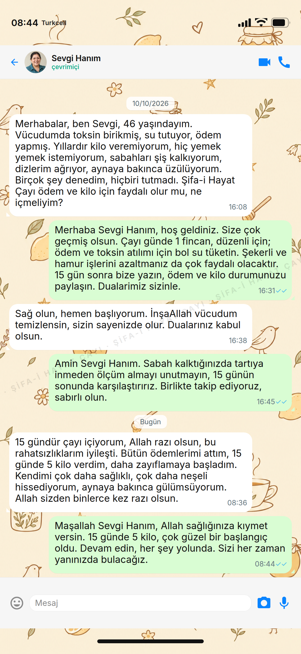 Müşteri sipariş görüşmesi 2